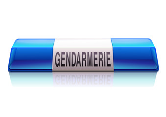 Rampe lumineuse bleu gendarmerie