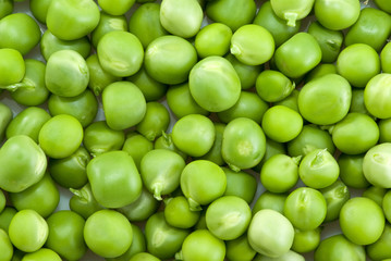 Pile of green peas