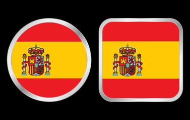 Obraz premium Spain flag icon
