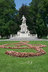 Mozart monument in Vienna
