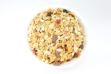 Muesli Breakfast In A Bowl or Cup