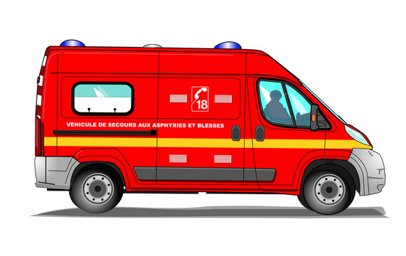 clipart ambulance pompiers