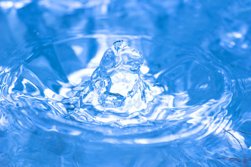 blue water splash