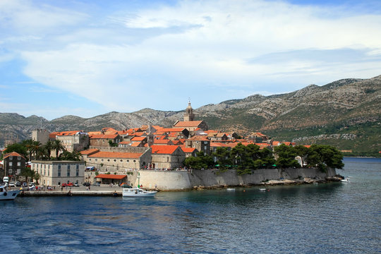Corcula. Small island city near Dubrovnik in Croatia