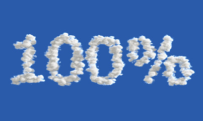 100%, hundred percent in the sky