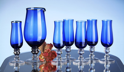 bicchieri blù