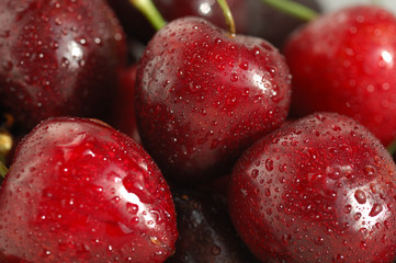 Ripe Red Cherries