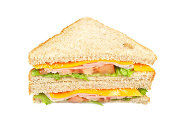 Healthy ham sandwich