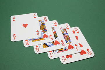 Spielkarten Royal Flush