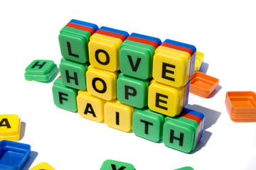 love, hope and faith