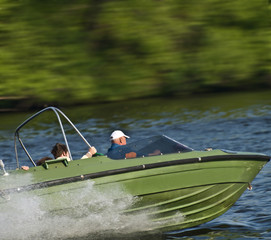 Speedboat motorboat motion