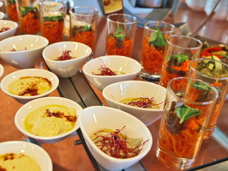 salat,antipasti, vorspeise büffet
