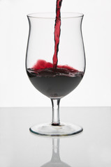 Rotwein Weinglas