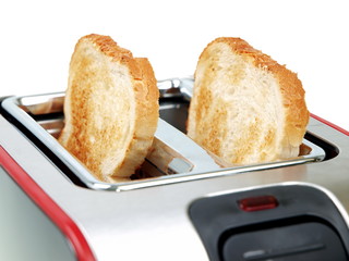 frühstück büffet, toastbrot im toaster