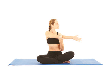 Fototapeta premium Pilates exercise series