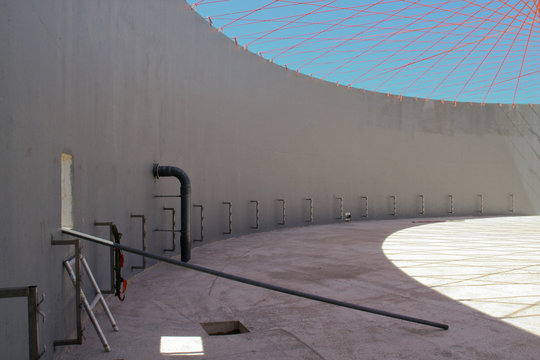 Biogasanlage Baustelle Fermenter