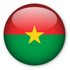 Burkina Faso flag button