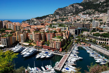 Fototapeta na wymiar Monaco Fontvieille