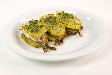 Tortino patate e acciughe