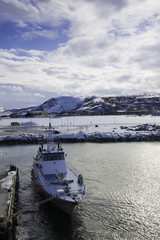 Fototapeta premium Schiff im Hafen