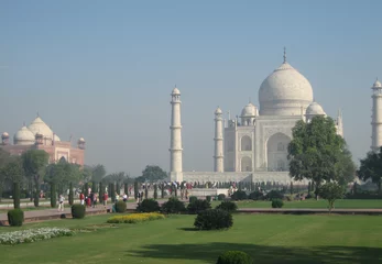 Wandcirkels aluminium Taj Mahal © Michael Neuhauß