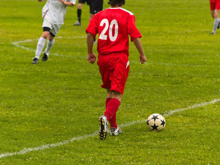 Player in attack