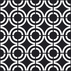 Seamless black and white pattern