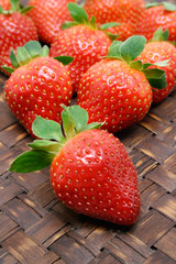 Freshly Picked Strawberries in a basket