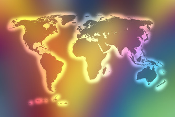 color world map