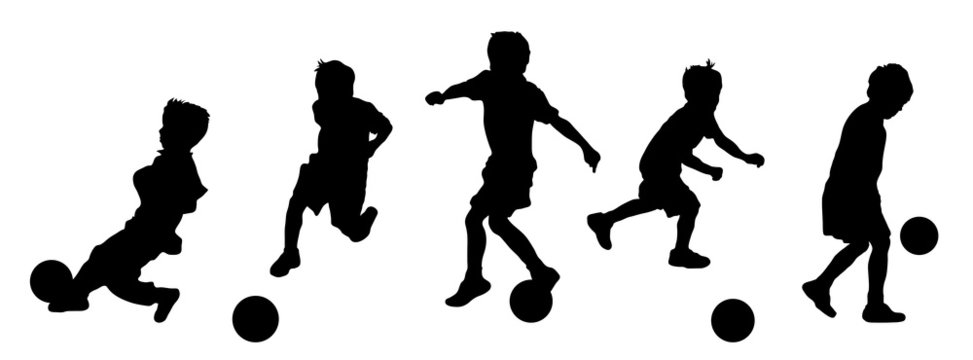 Soccer Kids Silhouette Images Browse 3 947 Stock Photos Vectors And Video Adobe Stock