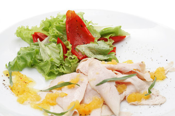 Chicken breasts carpaccio
