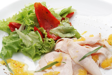 Chicken breasts carpaccio