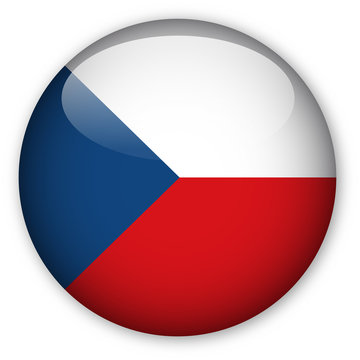 Czech Republic flag button