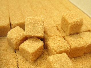 Sugarcubes sugar brown