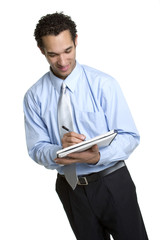 Businessman Writing Notes