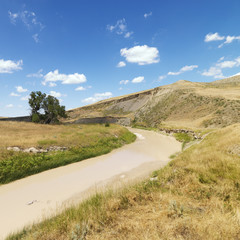 Creek landscape.