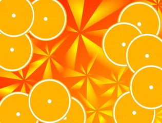 Oranges background