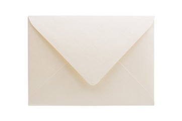 Envelope isolated on white background, studio shot.