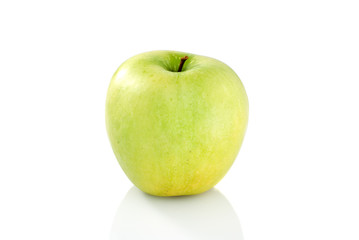 Single green apple