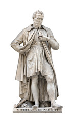 Fototapeta na wymiar Michelangelo Buonarroti statua wyłącznik