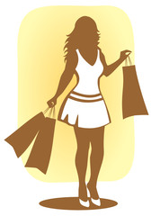 female shopping