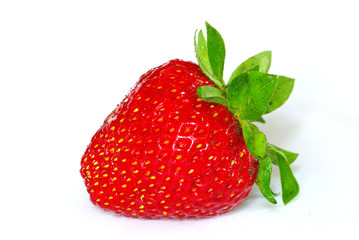 strawberry on white