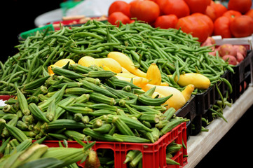 Vegetables at a Farmers Market