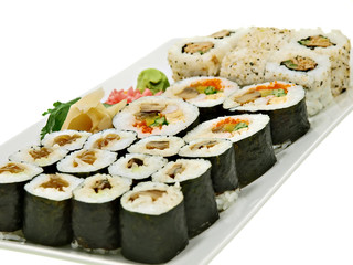 trendy esskultur,sushi,leicht und gesund