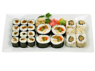 trendy esskultur,sushi,leicht und gesund