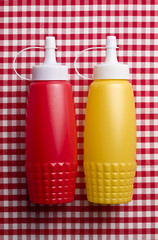 Ketchup and mustard