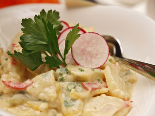 vorspeise,büffet, rheinische kartoffelsalat