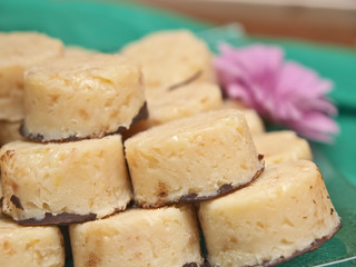 festtags büffet,cassava küchlein,maniok küchlein