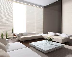 Interior of a room of rest