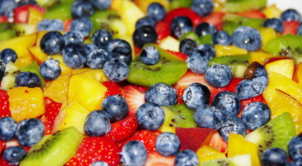 Fototapeta na wymiar salade de fruits jolie.